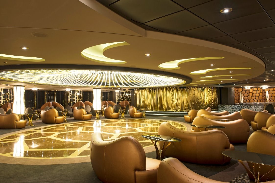 Lounge do navio classe Fantasia | MSC Cruzeiros Lounge do navio classe Fantasia | MSC Cruzeiros