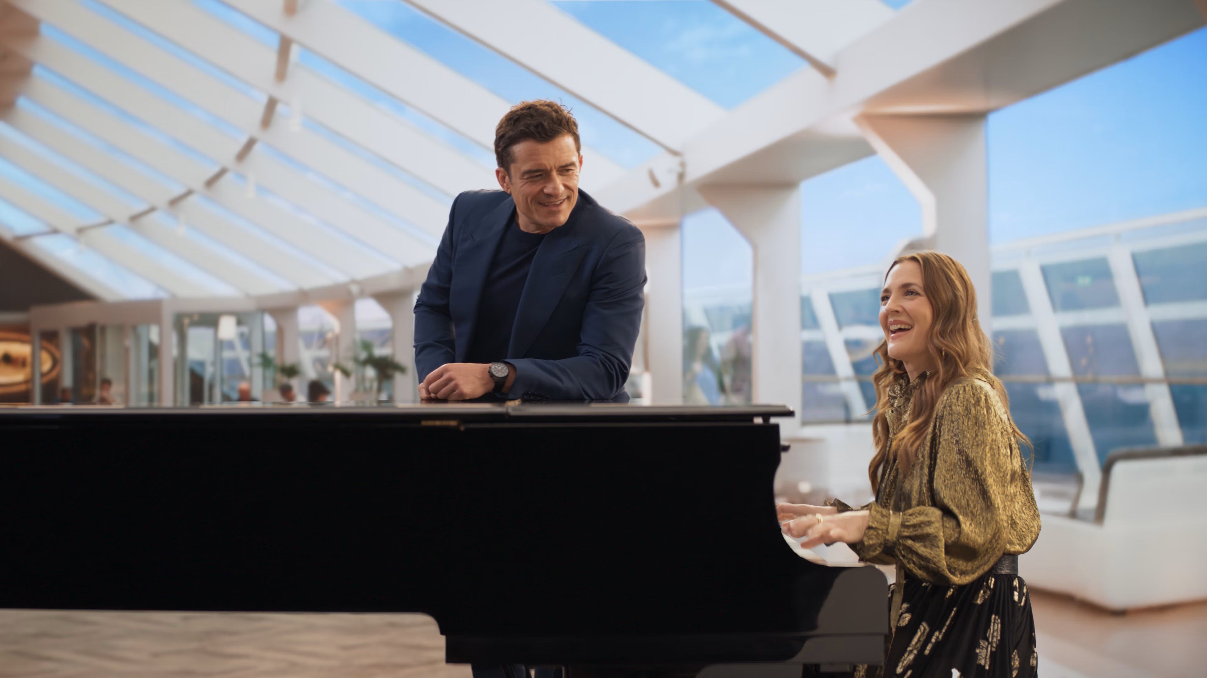 Orlando Bloom e Drew Barrymore | MSC Cruzeiros