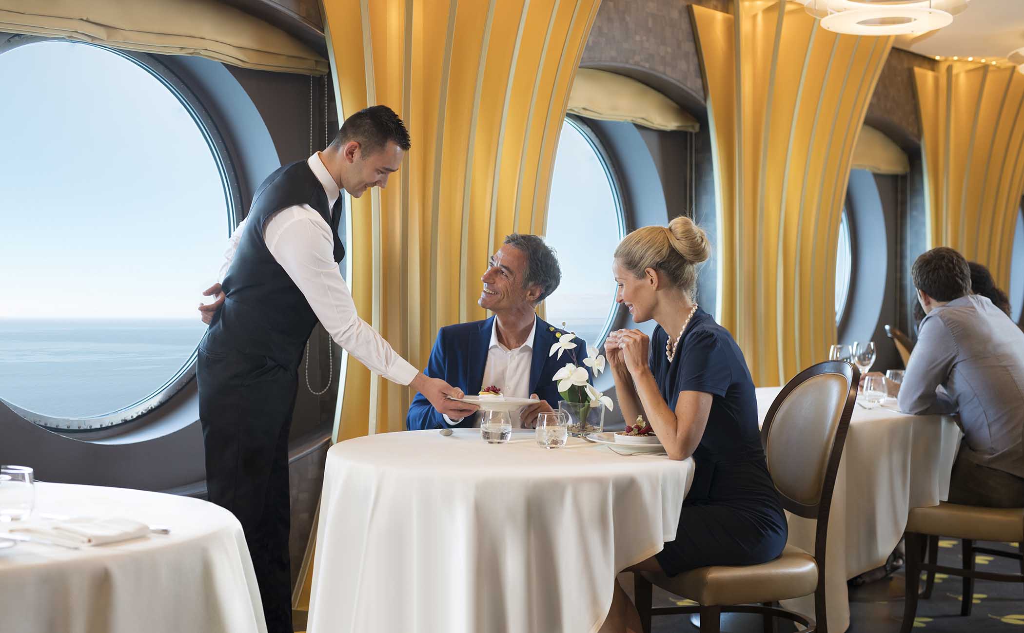 Elegant dining with ocean views aboard a luxury cruise ship | MSC Cruises