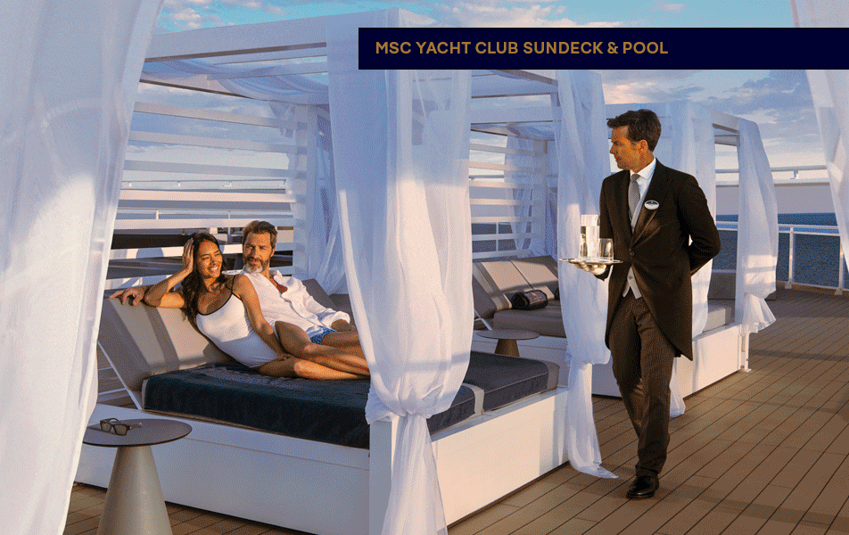 MSC Yacht Club Sundeck & Pool