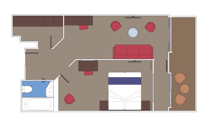 Grand Suite Aurea, MSC Seashore | MSC Cruises Grand Suite Aurea, MSC Seashore | MSC Cruises