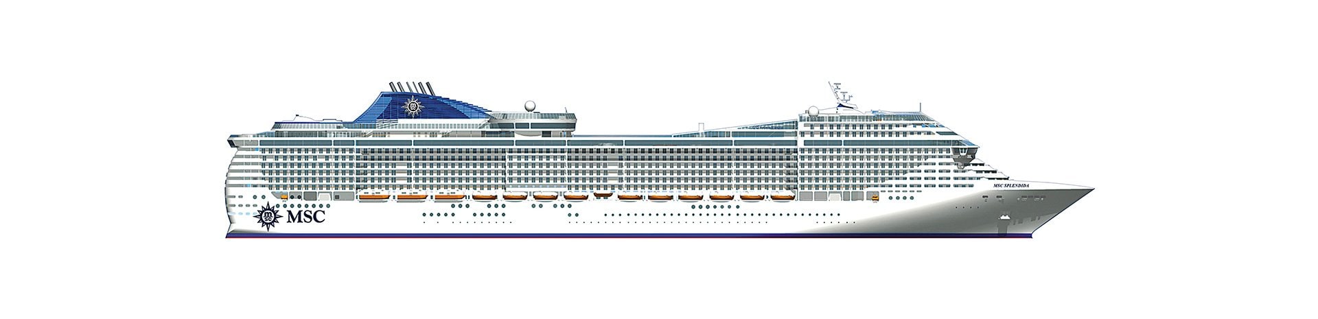 MSC Splendida Silhouette MSC Splendida Silhouette