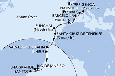 Itália, França, Espanha, Portugal