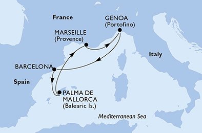 Espanha, França, Itália