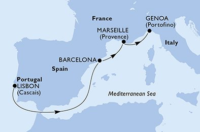 Portugal, Espanha, França, Itália