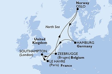 Reino Unido, Bélgica, Noruega, Alemanha, França